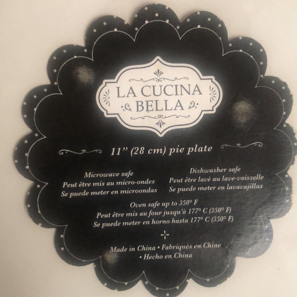 Home Essentials ceramic pie Plate with stand - Picture 6 of 6